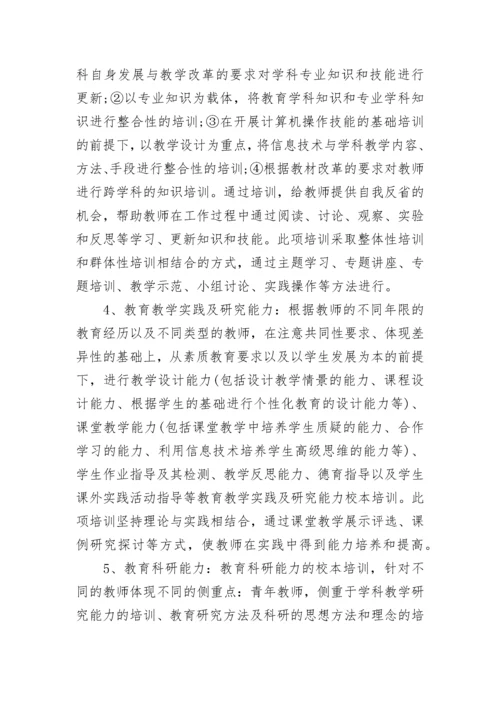 学校校本培训实施方案.docx