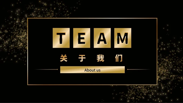 黑金商务企业团队成员介绍PPT模板