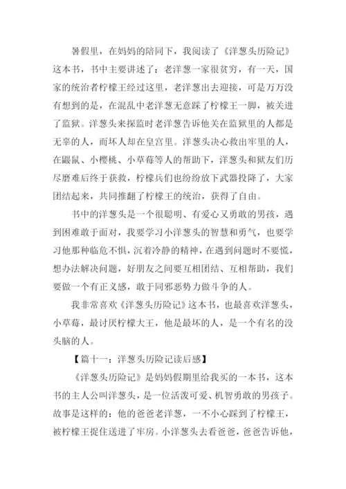 洋葱头历险记读后感400字-1.docx