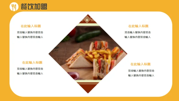 餐饮招商简介通用PPT模板