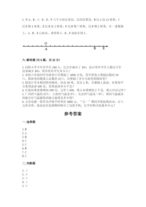 小升初六年级期末试卷精品（含答案）.docx
