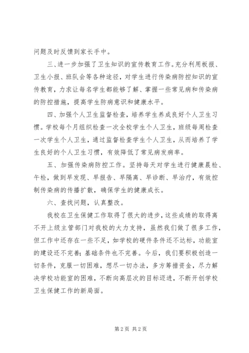 学校卫生工作督导自查报告.docx