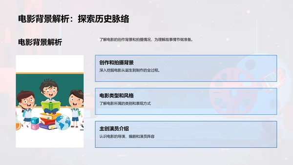 电影学习英语课程PPT模板