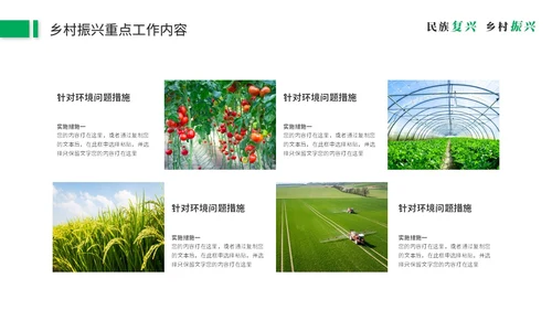 绿色简约商务乡村振兴建设新农村农业发展党课ppt模板