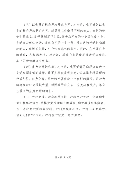 村党支部委员个人对照检查材料 (3).docx