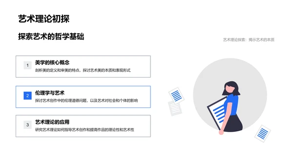 艺术理论教学PPT模板