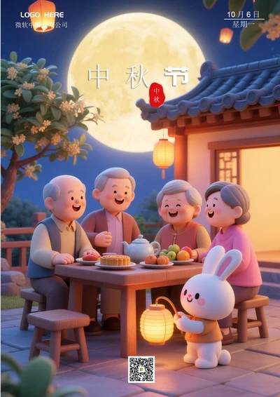 中秋节海报(团圆)
