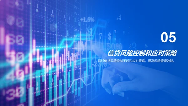 蓝色商务现代信贷风险评估研究报告PPT模板