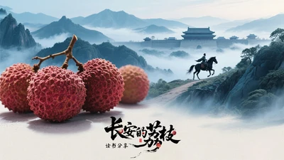 蓝色国风《长安的荔枝》读书分享PPT模板