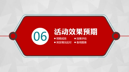 红色活动策划方案书通用PPT模板