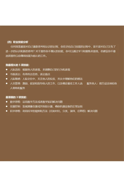 大学生职业规划书