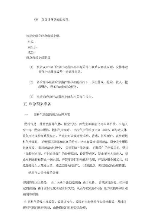 天然气泄漏事故应急预案完整27
