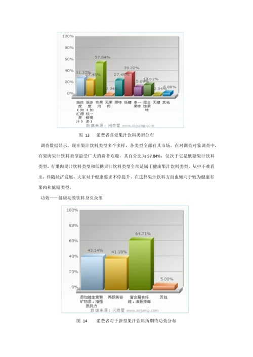 果汁饮料市场调查分析报告.docx