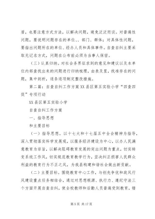 自查自纠工作方案.docx