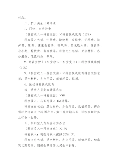 民营医院绩效考核方案.docx