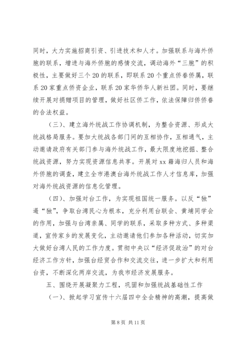 市委统战部工作计划 (5).docx