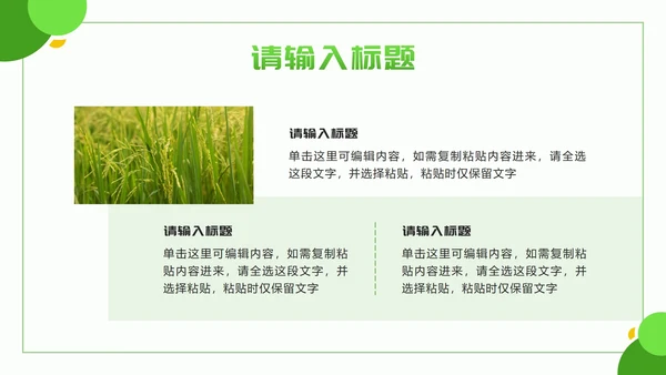 黄绿色几何实景乡村振兴新篇章PPT模板