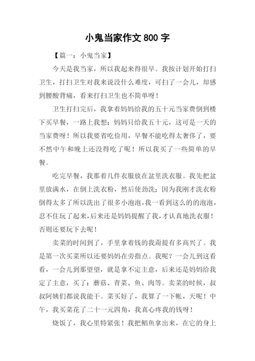 小鬼当家作文800字.docx