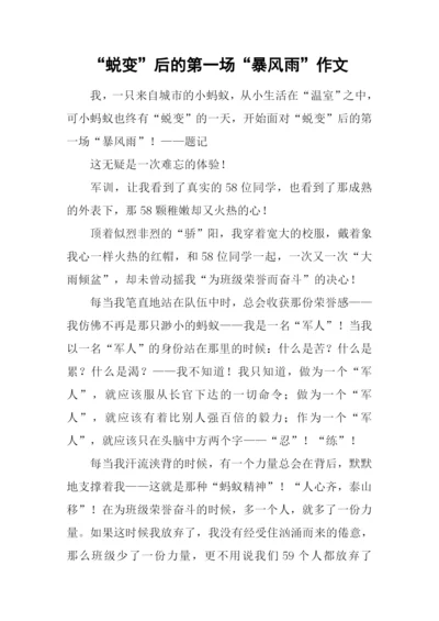 “蜕变”后的第一场“暴风雨”作文.docx