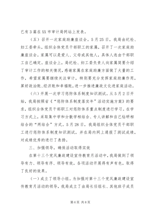 党风廉政建设宣传教育月活动总结_1.docx