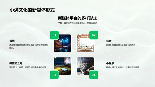 新媒体下小满文化传播PPT模板