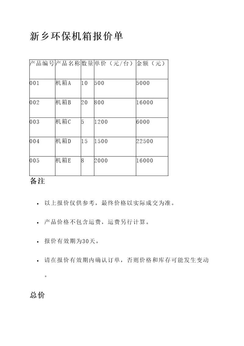 新乡环保机箱报价单