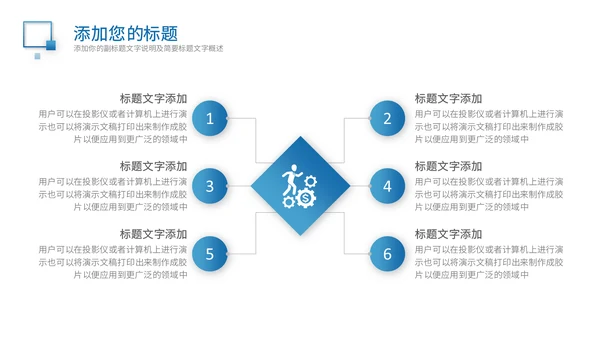蓝色简约商务商业计划书通用PPT模板