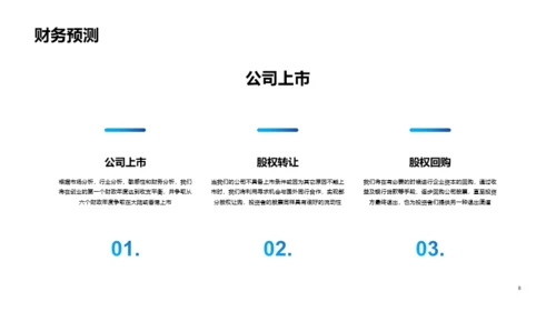 蓝色科技商业合作计划PPT案例