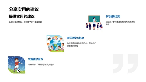 生涯规划家长讲座PPT模板