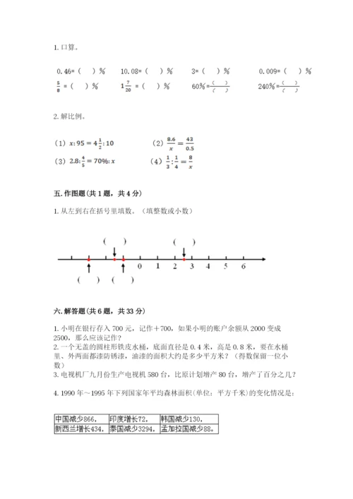 小升初六年级期末试卷含答案【新】.docx