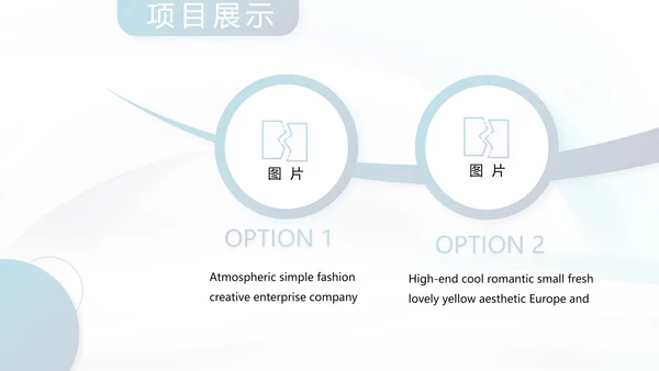 蓝色简约气质公司产品宣传介绍通用PPT动态模板