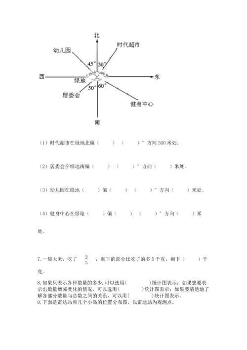 人教版六年级上册数学期末测试卷1套.docx