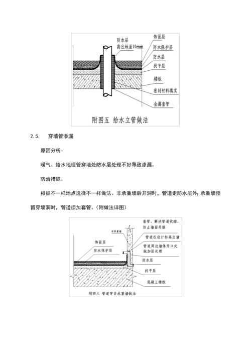 装修工程防水渗漏原因及防治措施.docx