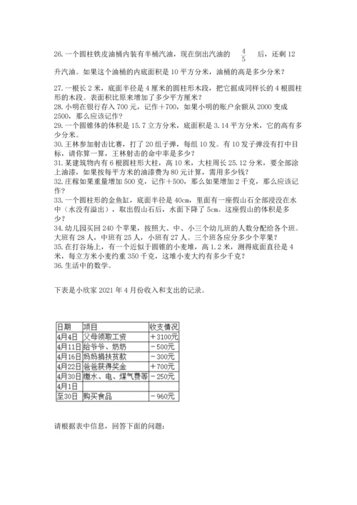 六年级小升初数学应用题50道带答案（模拟题）.docx