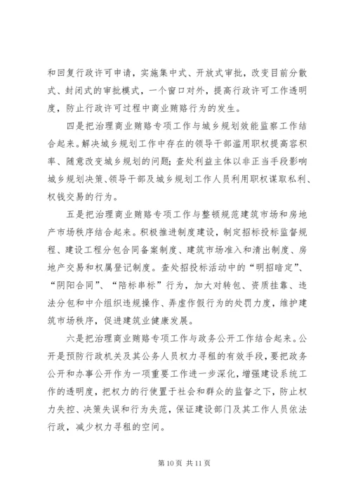 自治区建设系统治理商业贿赂实施方案 (2).docx