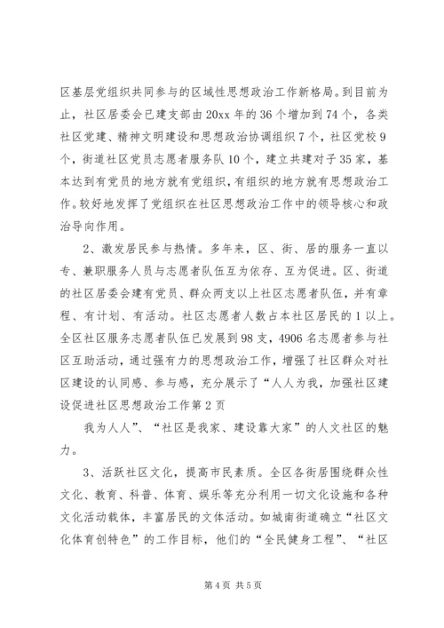 加强社区建设促进社区思想政治工作.docx