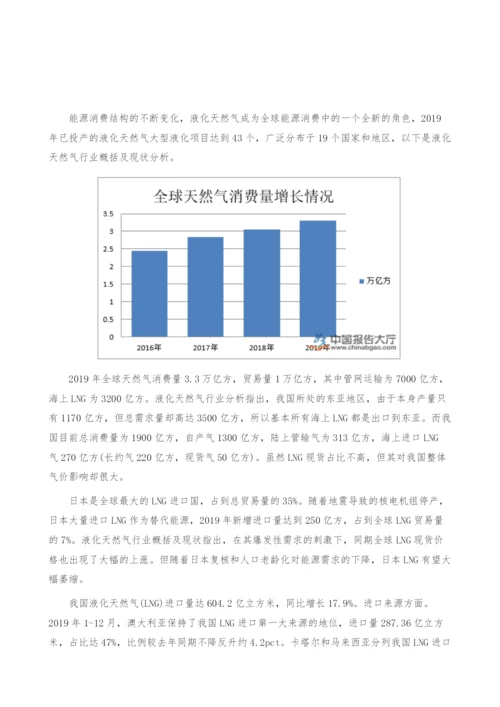 液化天然气行业概括及现状-产业报告.docx