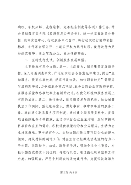 城管局机关效能建设情况工作汇报.docx