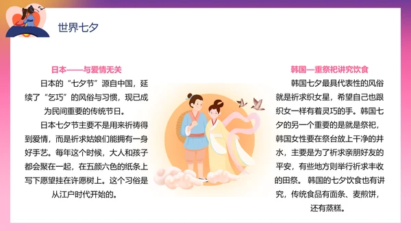 浪漫爱情粉色七夕PPT模板