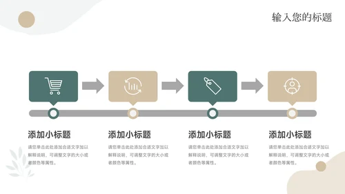 简洁文艺年终总结汇报PPT模板