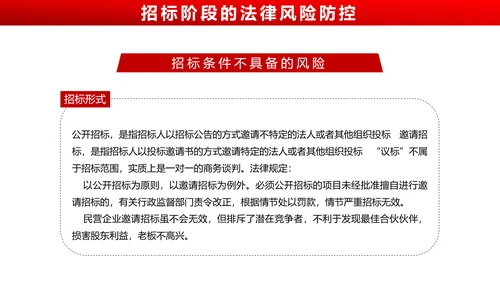 违反招标投标法规_法律责任知识科普PPT