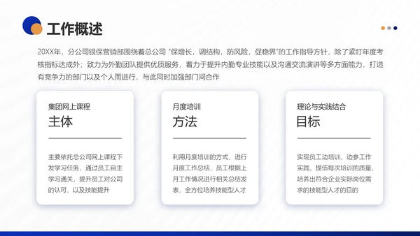 银行保险集团公司营销部年终工作总结PPT模板
