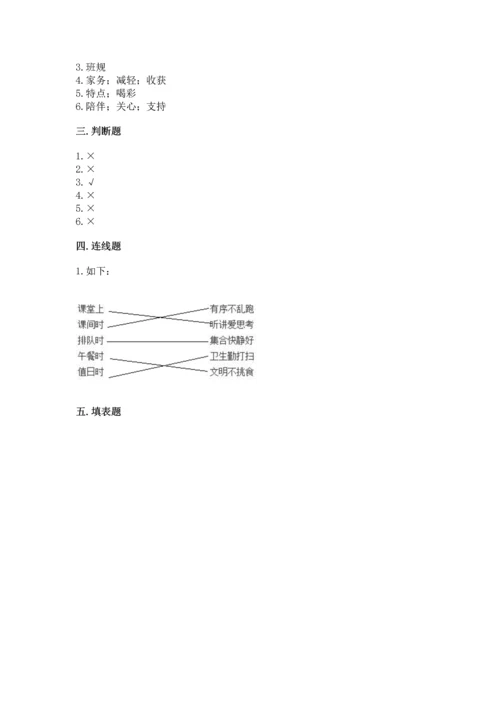 部编版道德与法治四年级上册期中测试卷附答案【a卷】.docx