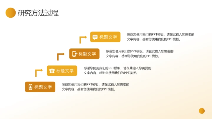 橙色咖色简约毕业论文答辩各专业通用ppt模板