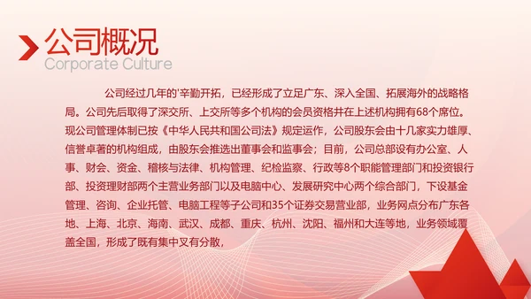 红色简约企业简介企业文化PPT动态模板