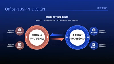 简约风对比关系2项PPT单页