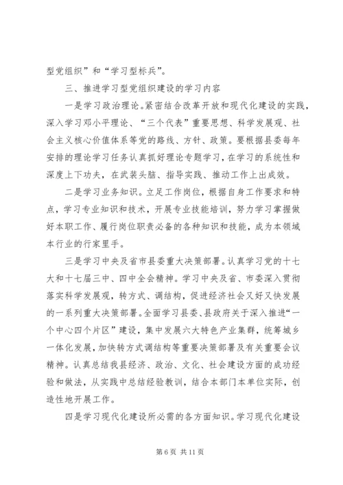 市政办学习型党组织建设意见.docx