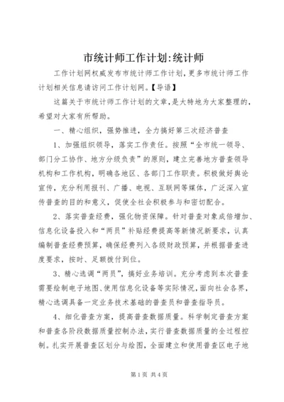 市统计师工作计划-统计师.docx