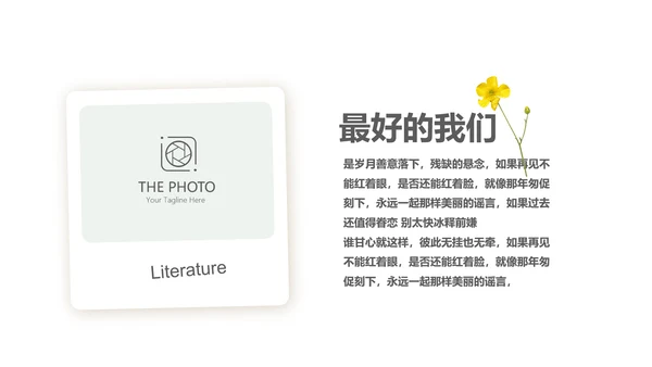 文艺小清新致青春毕业纪念册动态PPT模板