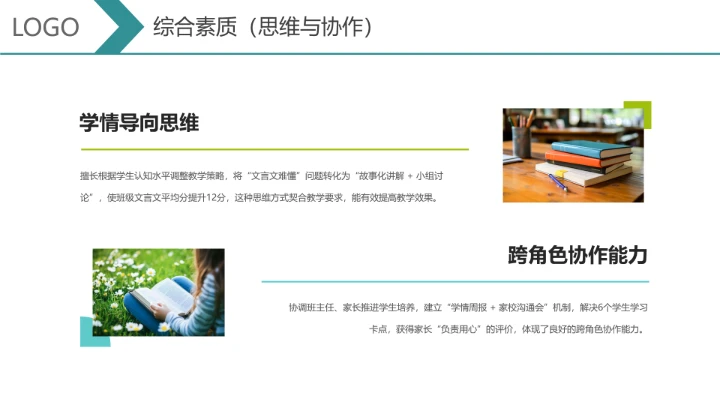 汉语言文学专业大学生求职个人能力综合展示职业生涯规划通用PPT模版